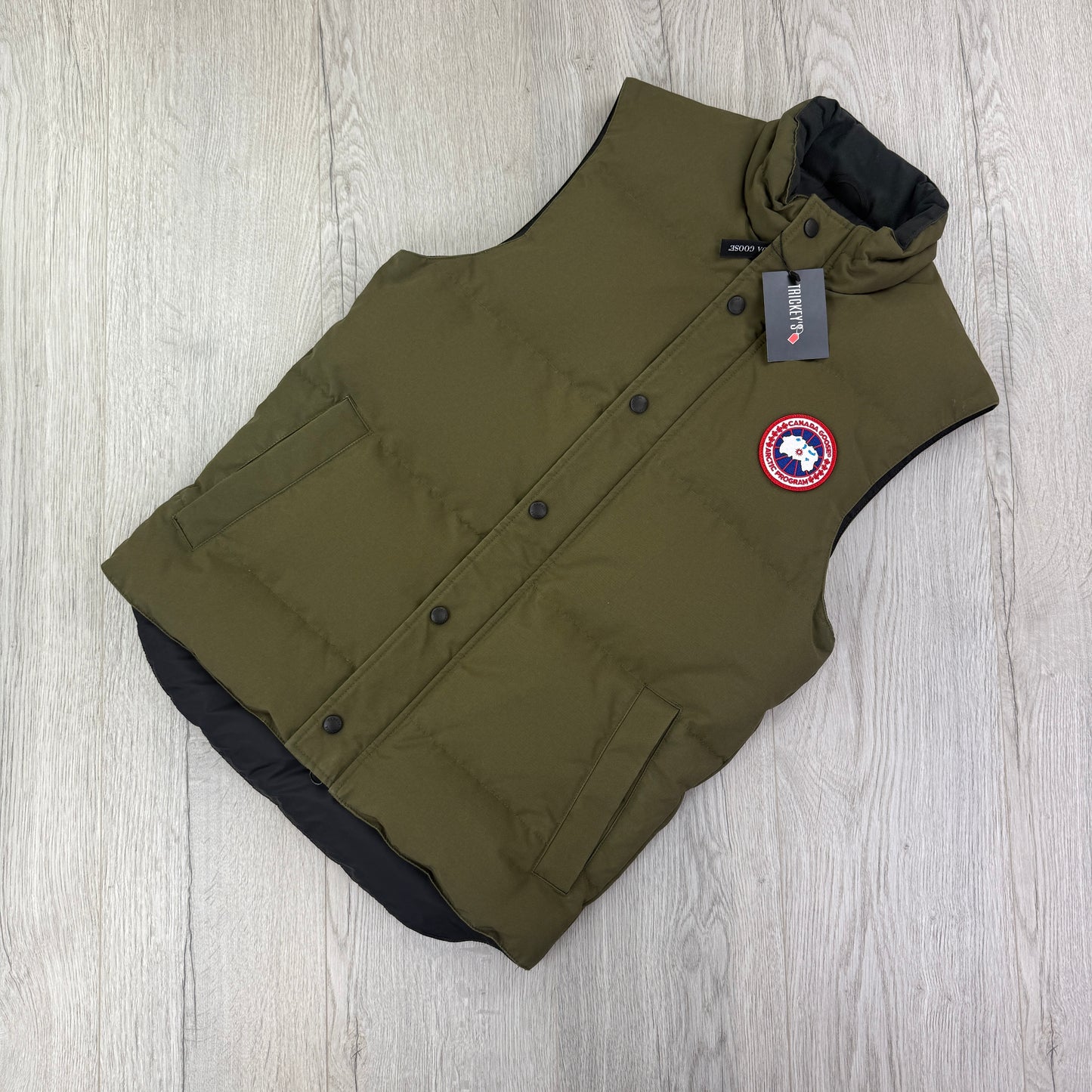 Canada Goose Men’s Khaki Freestyle Bodywarmer - Small