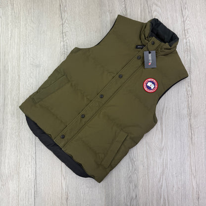 Canada Goose Men’s Khaki Freestyle Bodywarmer - Small