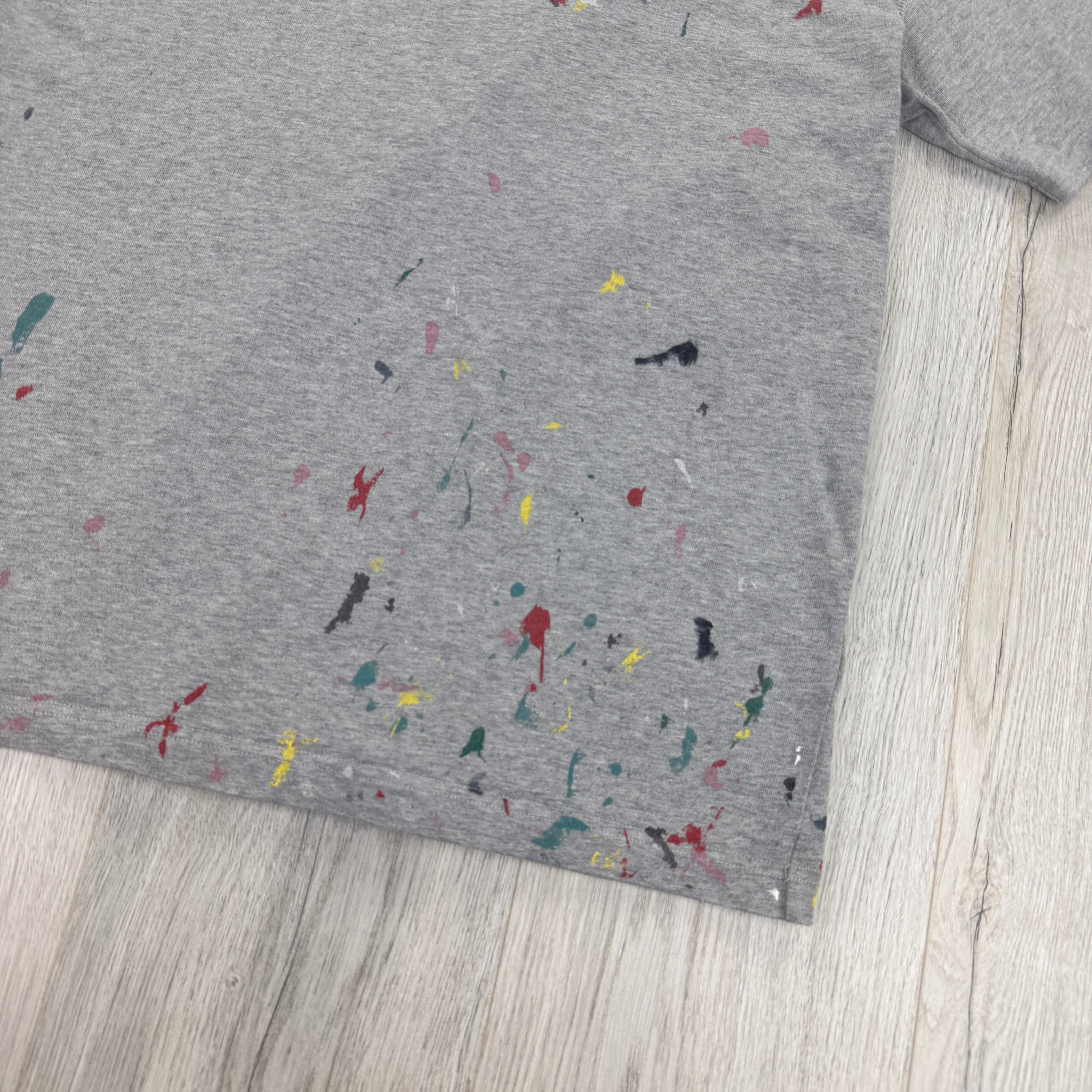Dior Men's Grey Paint Splattered T Shirt - Large – Trickey.store