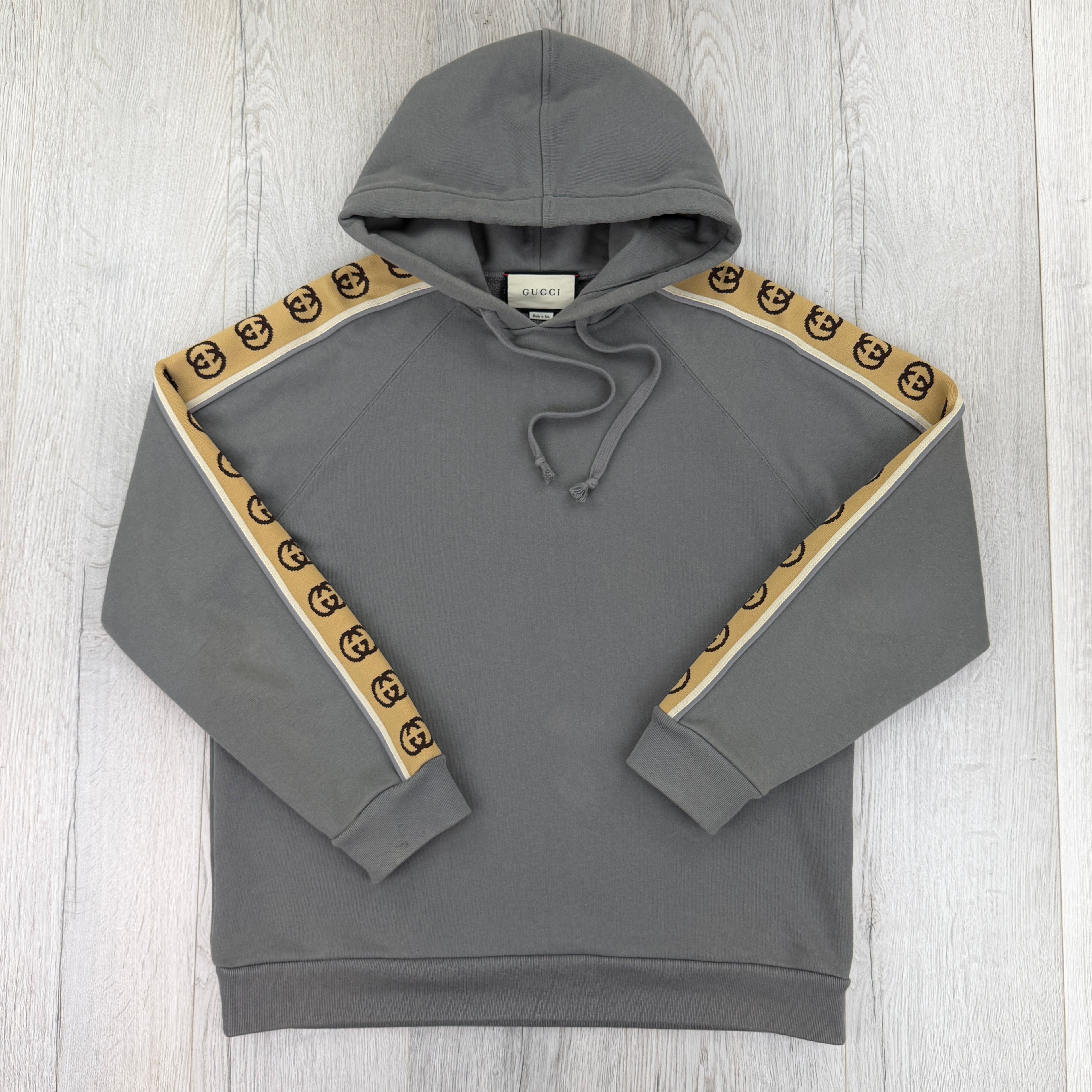 Gucci Men’s Grey Pullover Hoodie - Medium