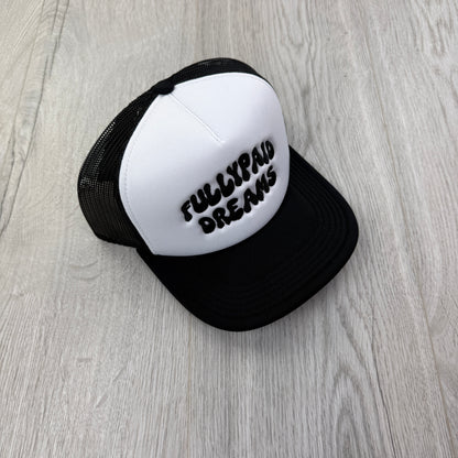 Fully Paid Mens Black & White Baseball Cap