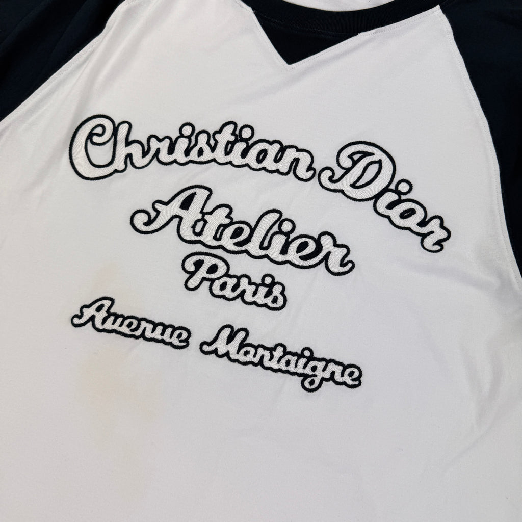 Christian Dior Men’s White & Navy ‘Atelier Paris’ T-shirt - Large Oversized