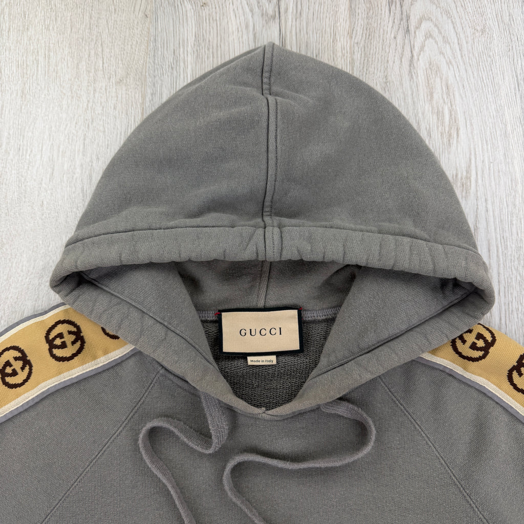 Gucci Men’s Grey Cotten Jersey Full Tracksuit - Medium