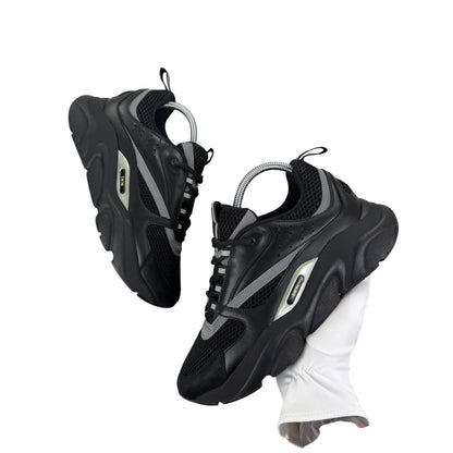 Dior B22 Men’s Triple Black Runners - 41 (Fit Uk 7)