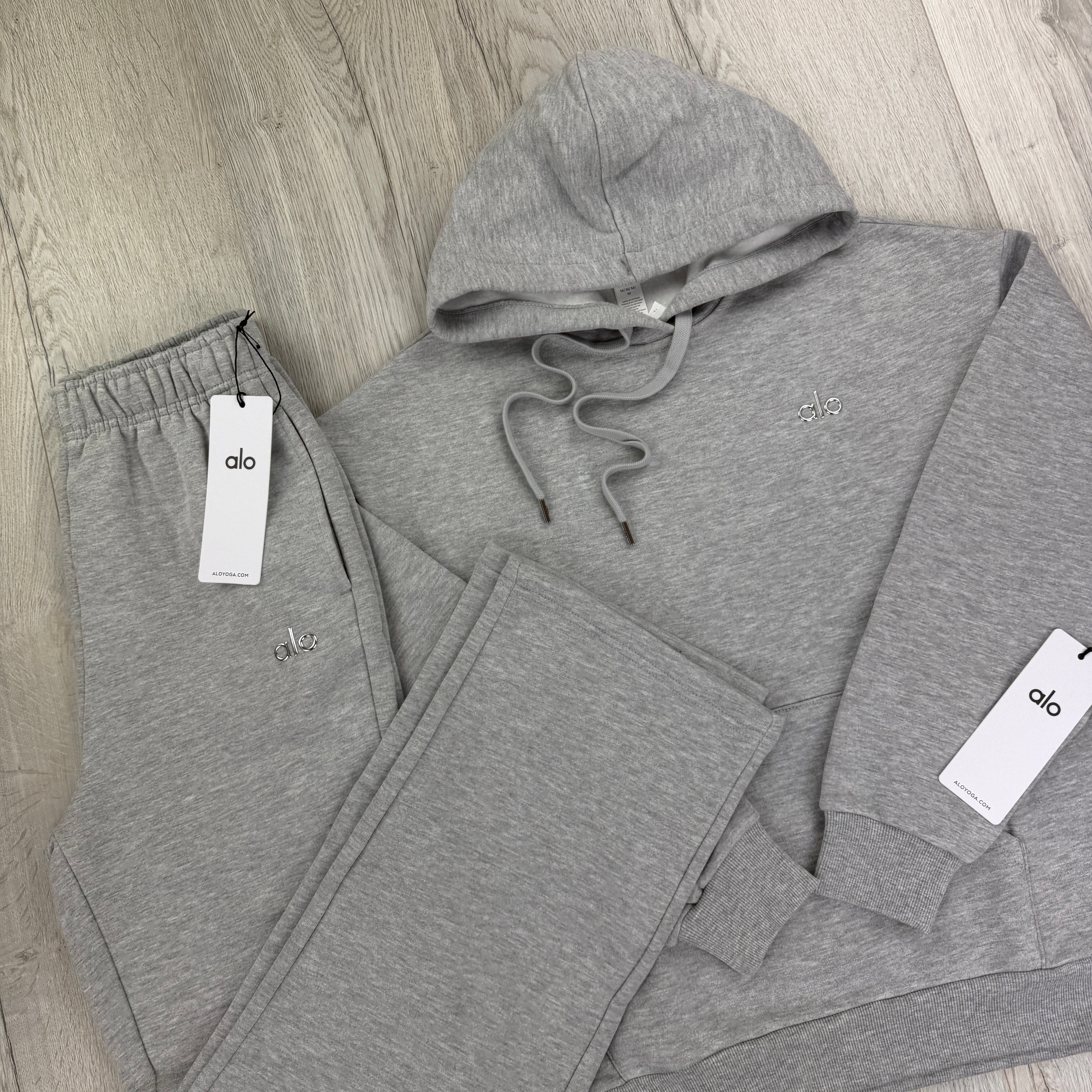 Alo Men’s Grey Full Tracksuit Relaxed Fit