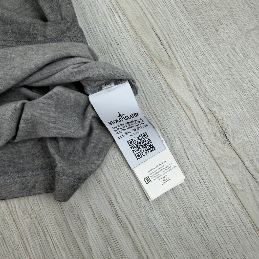 Stone island Men’s Grey Smoke T-shirt - Medium