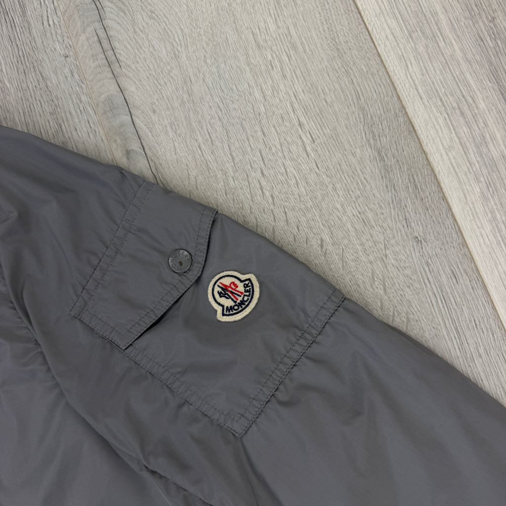Moncler Keralle Men’s Grey Zip-up Windbreaker Jacket - Size 5