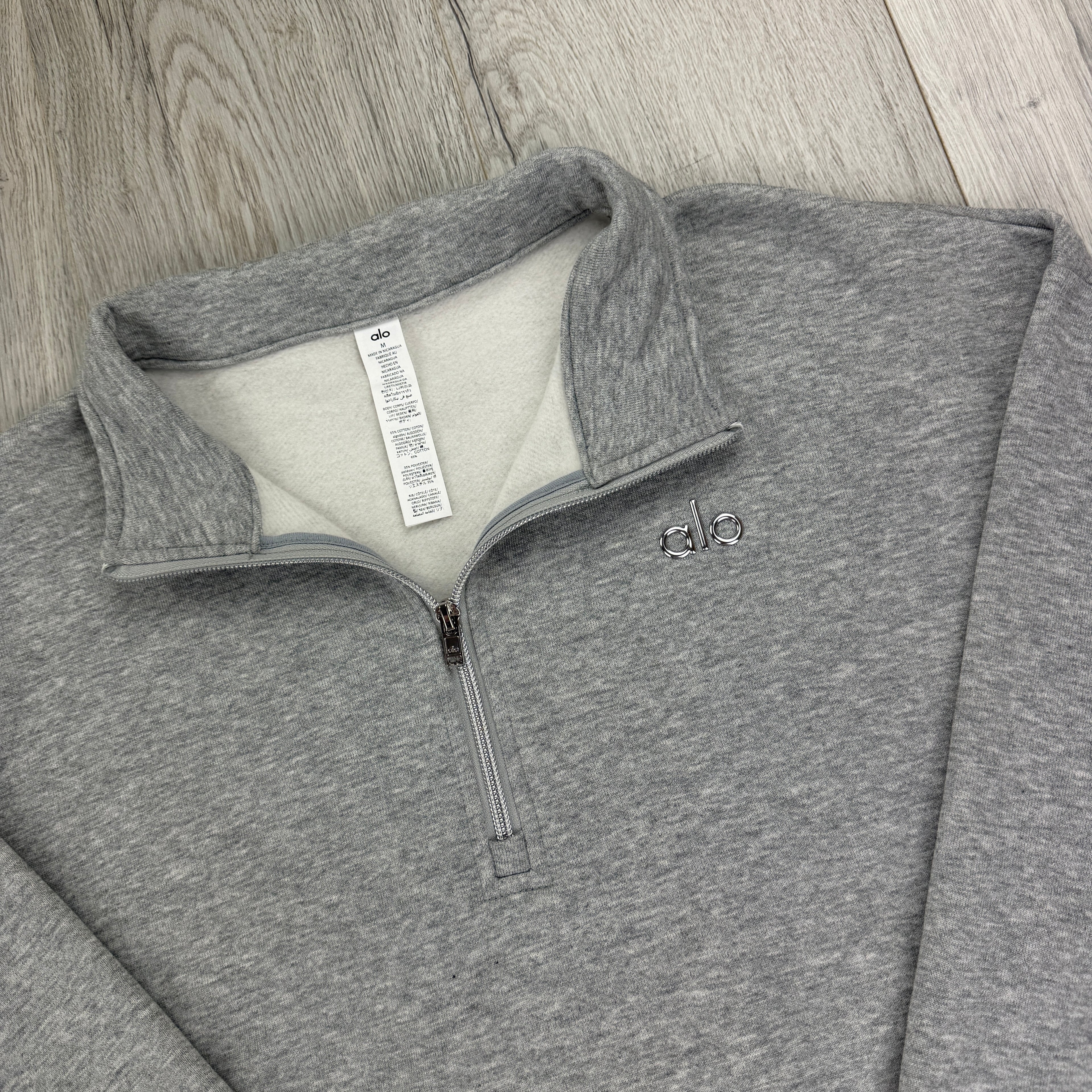 Alo Men’s Grey Full Tracksuit Relaxed Fit