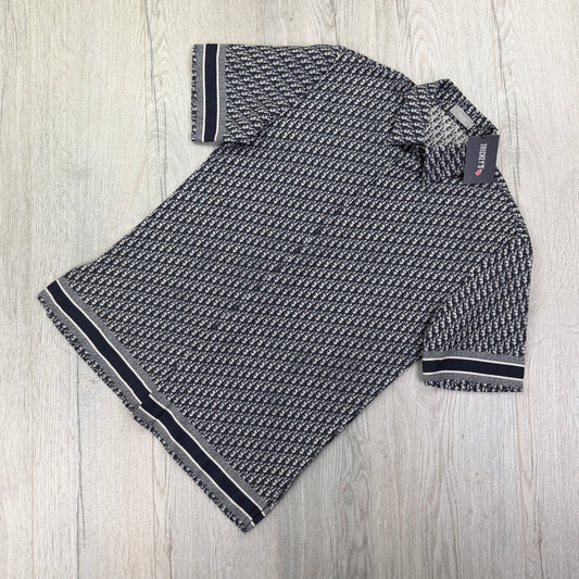 Dior Oblique Men’s Button-up Short Sleeve Shirt - 37 (Fit Small)