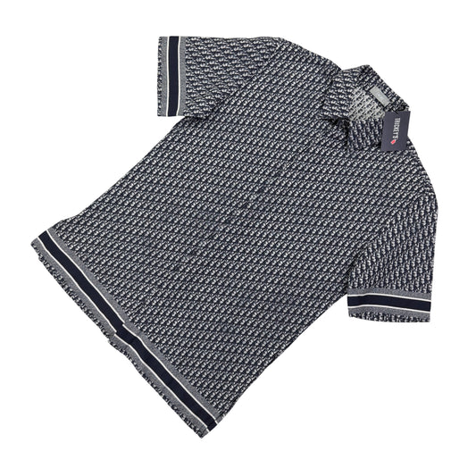 Dior Oblique Men’s Button-up Short Sleeve Shirt - 37 (Fit Small)