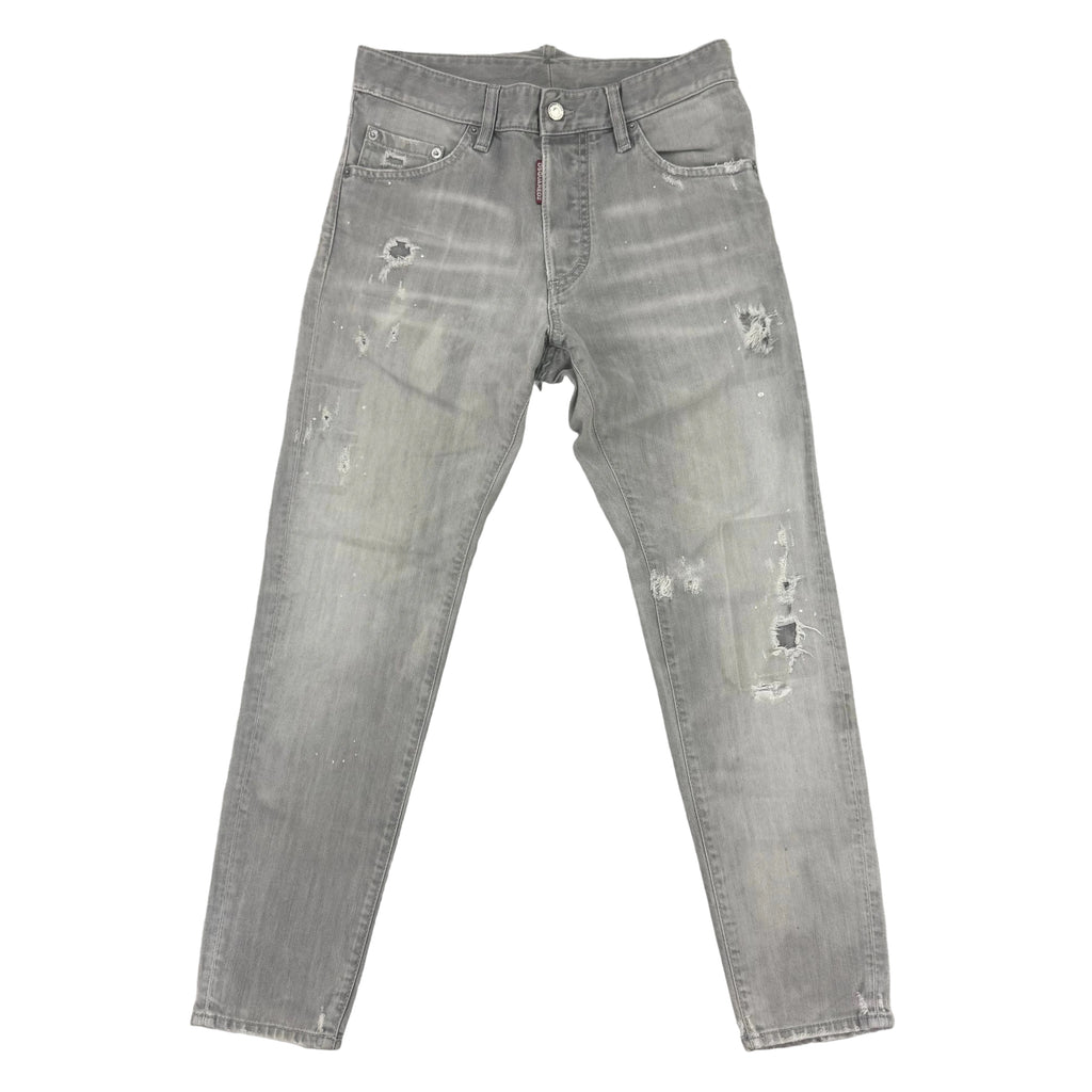 Dsquared2 Men’s Grey Distressed Jeans - 48 (Uk 32)