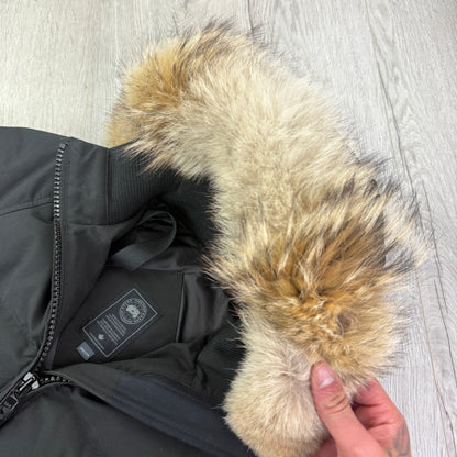 Canada Goose Women’s Black Savona Bomber Parker Jacket - XXS