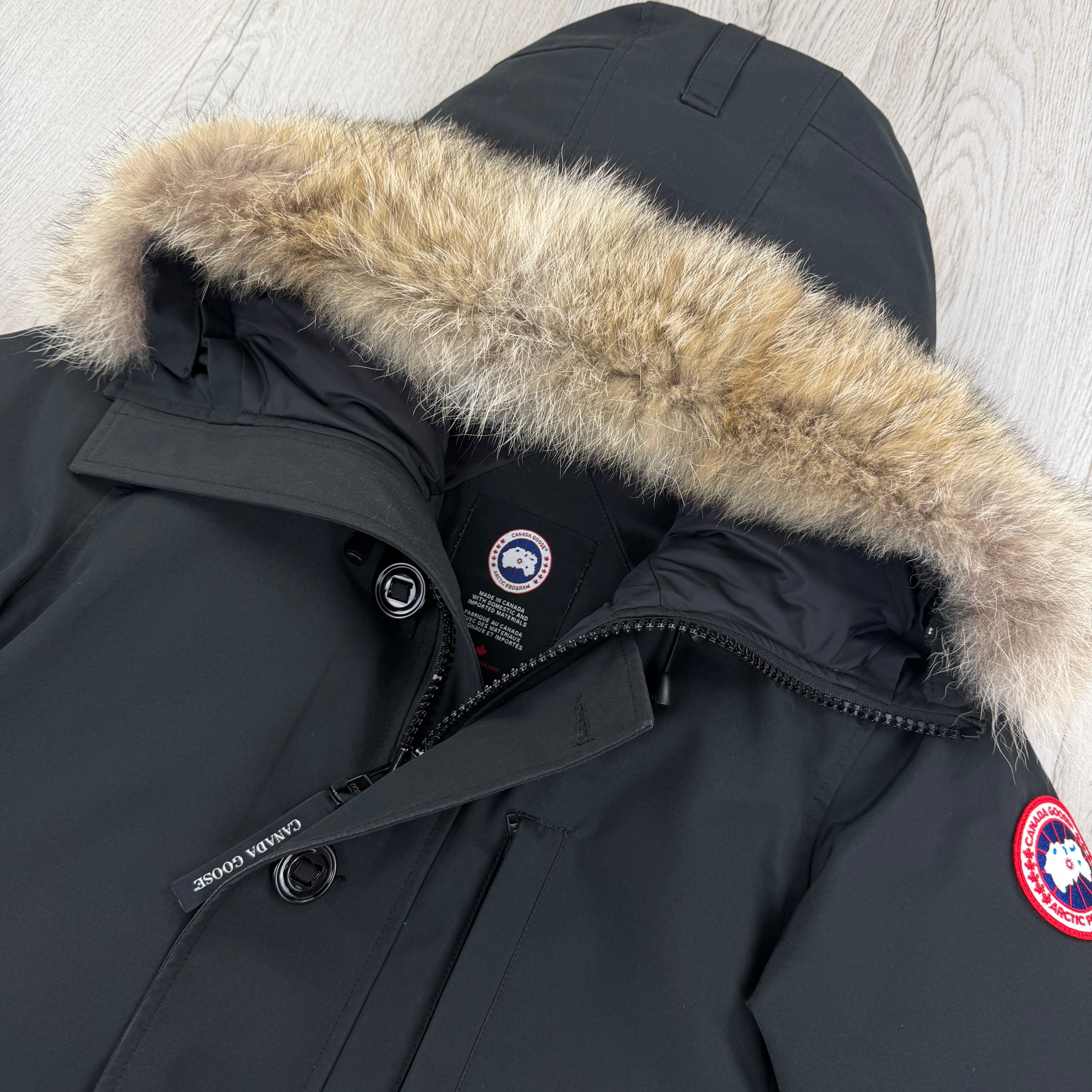 Canada Goose Men’s Black Chateau Parker Jacket - Small Fusion