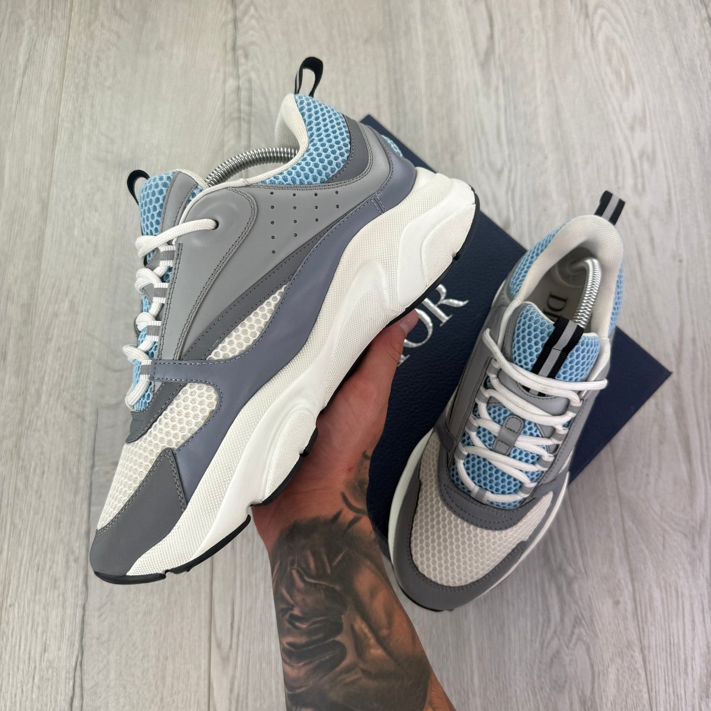 Dior B22 Men’s Baby Blue Runners - 42 (Fit Uk 7/7.5)