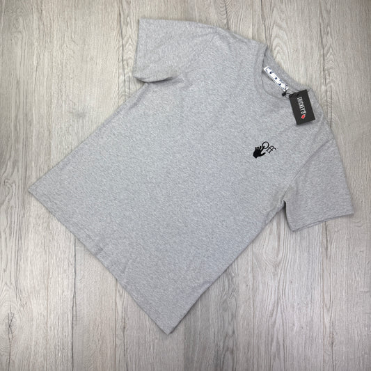 Off White Men’s Grey T-shirt - Large
