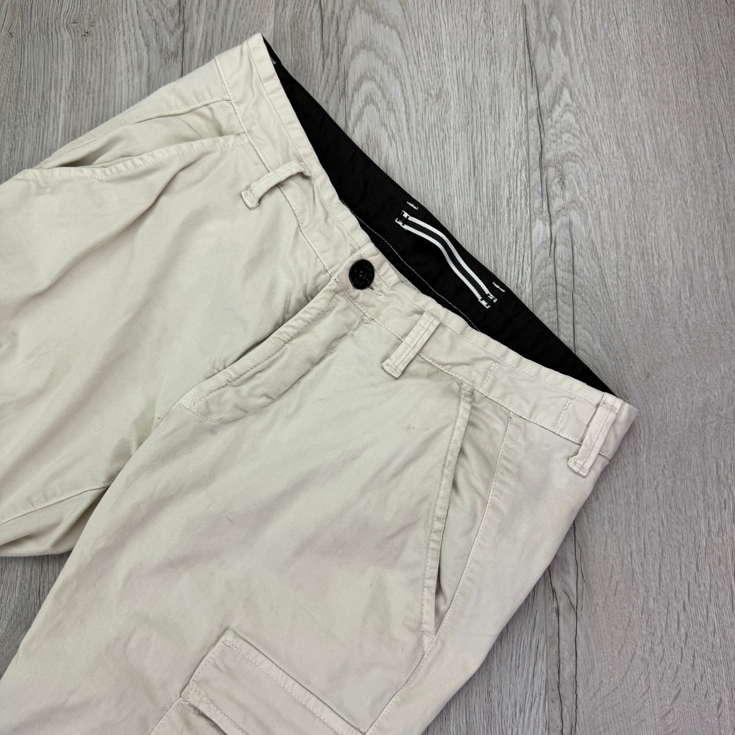 Stone Island Men’s Beige Cargo Trousers - Uk 30