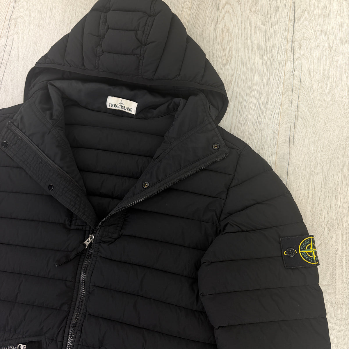 Stone Island Men’s Zip-up Loom Woven Down Jacket - Medium