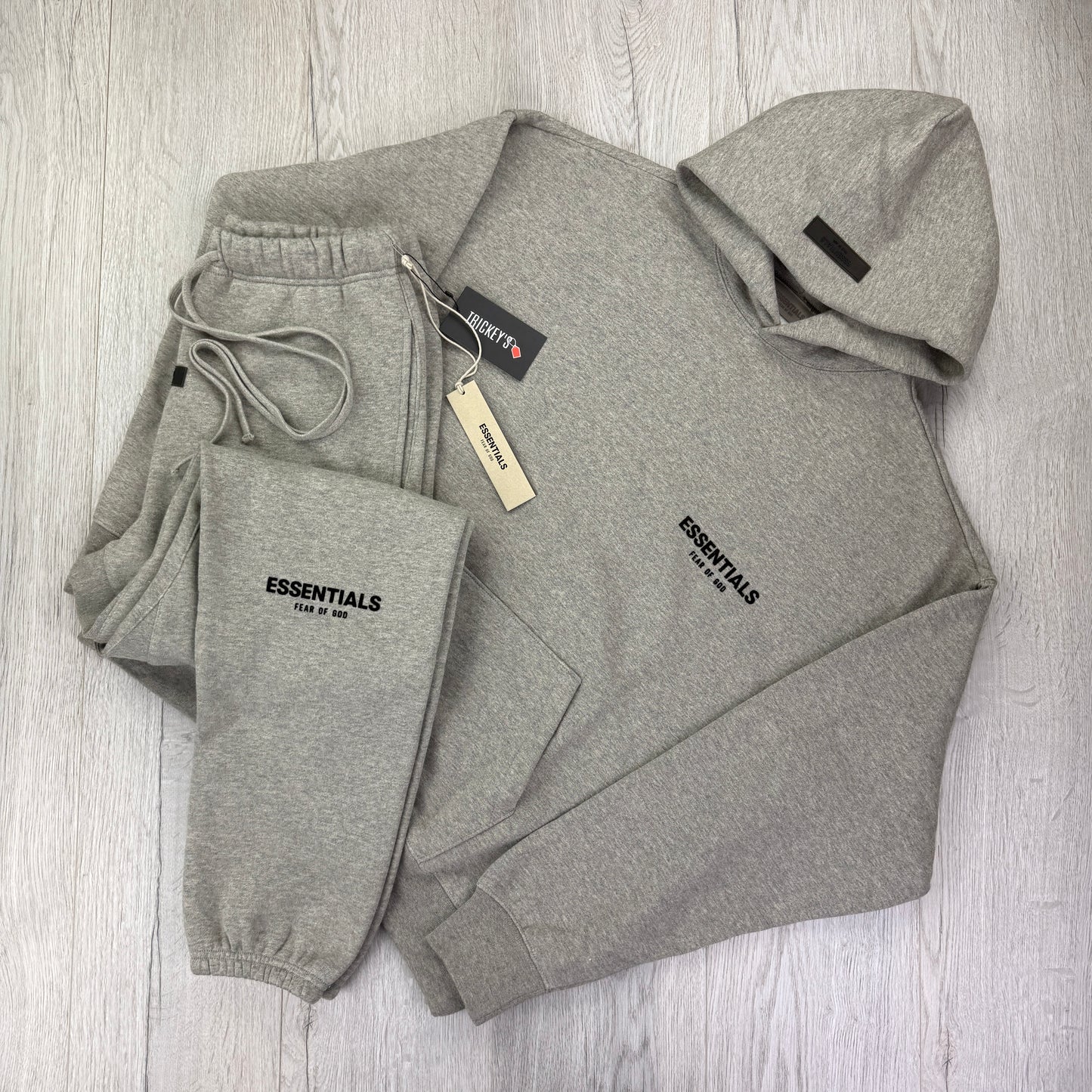 Fear of God Essentials ‘Dark Oatmeal' Full Tracksuit