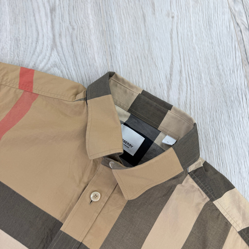 Burberry Men’s Button Up Short-sleeve Shirt - Medium