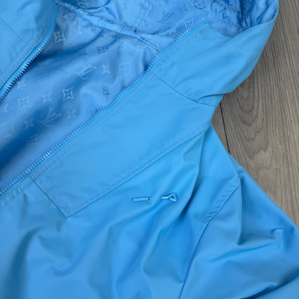 Louis Vuitton Men’s Monogram Reversible Blue Windbreaker Jacket - Size 50 (M/L)