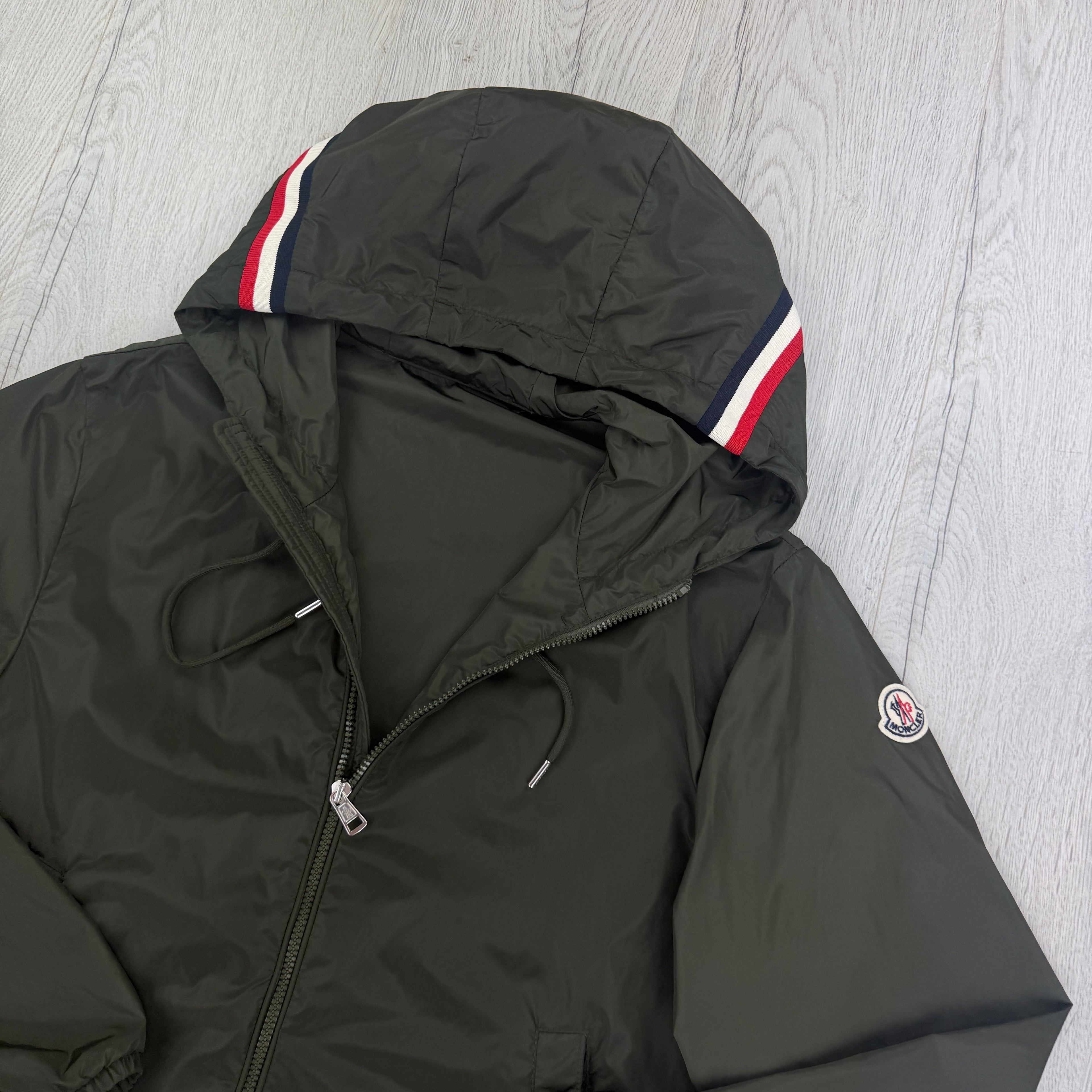 Moncler Men’s Khaki Green Grimpeurs Zip-up Jacket - Size 2