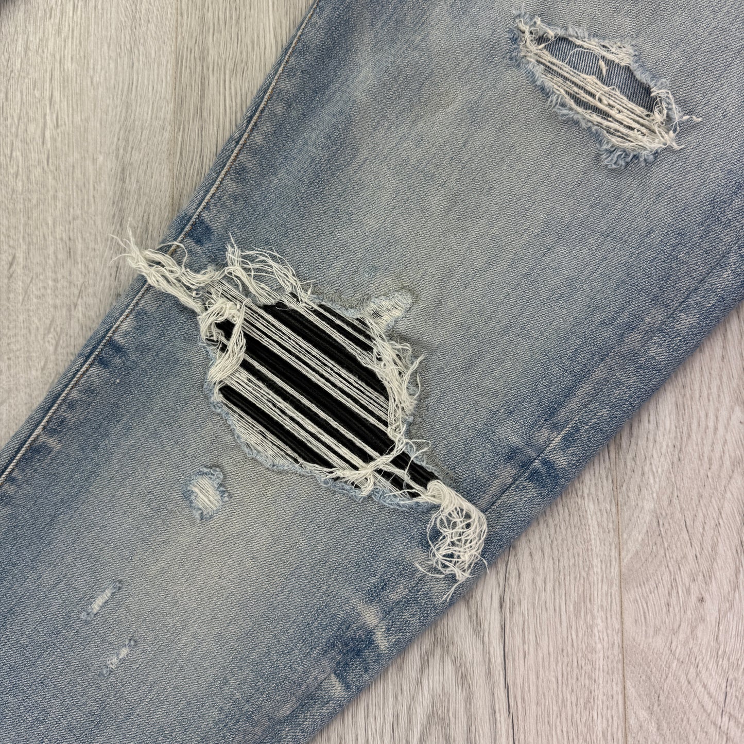 Amiri MX1 Denim Distressed Ripped Jeans - Uk 34