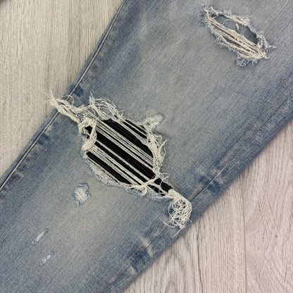 Amiri MX1 Denim Distressed Ripped Jeans - Uk 34