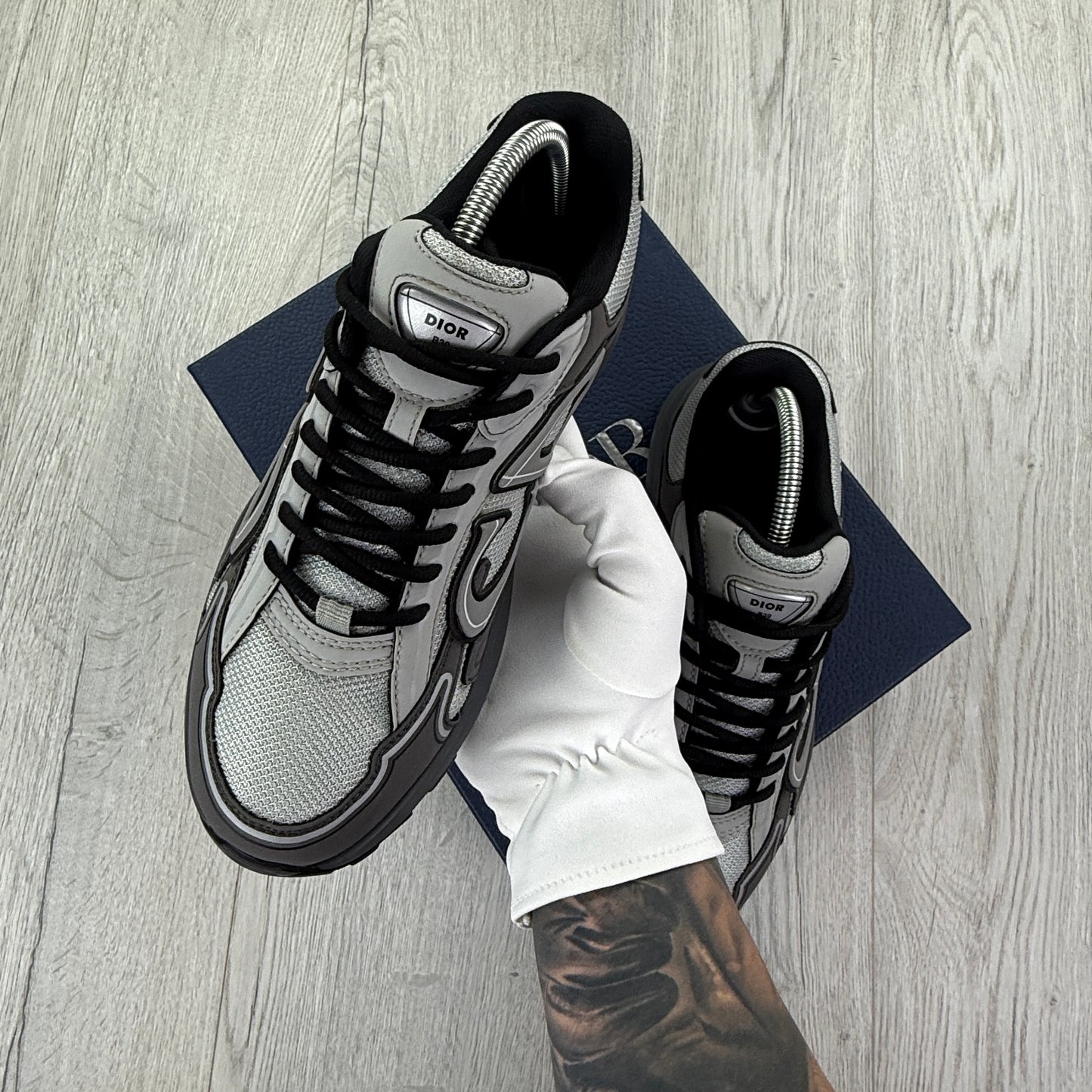 Dior B30 Men’s Dark Grey Anthracite Runners - 40 (Uk 6/6.5)