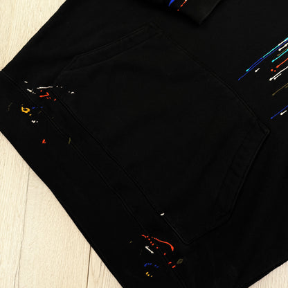 Amiri Men’s Black Paint Drip Logo Hoodie