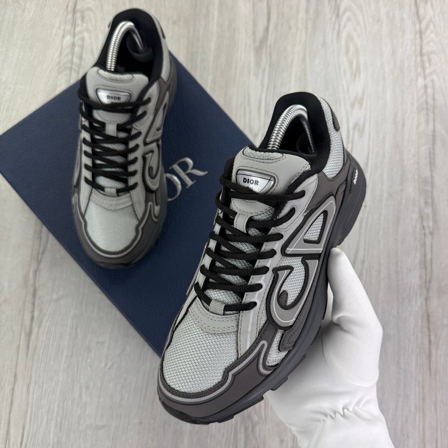 Dior B30 Men’s Dark Grey Anthracite Runners - 40 (Uk 6/6.5)