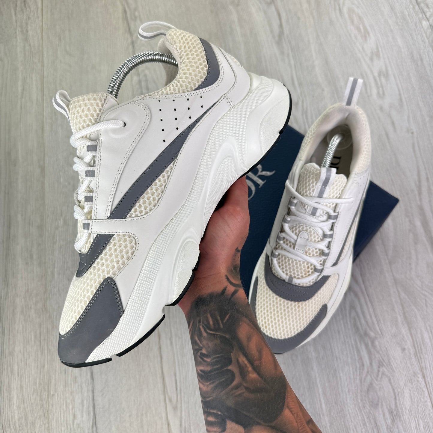Dior B22 Men’s White Runners - 44 (Uk 9/9.5)