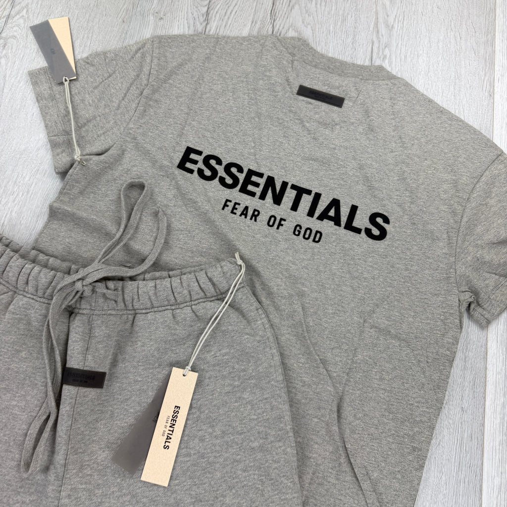 Essentials Men’s Dark Oat T-shirt & Short Set
