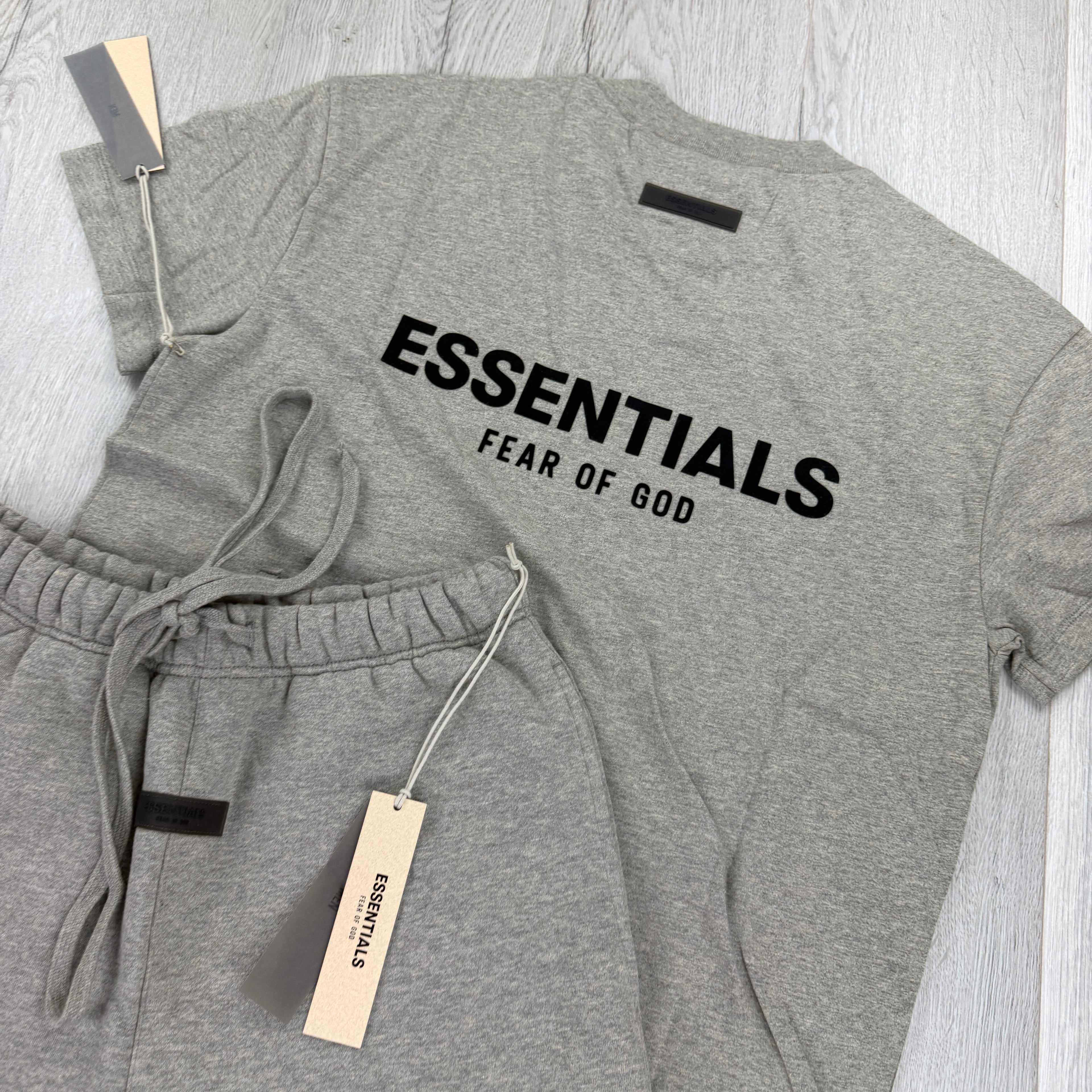 Essentials Men’s Dark Oat T-shirt & Short Set