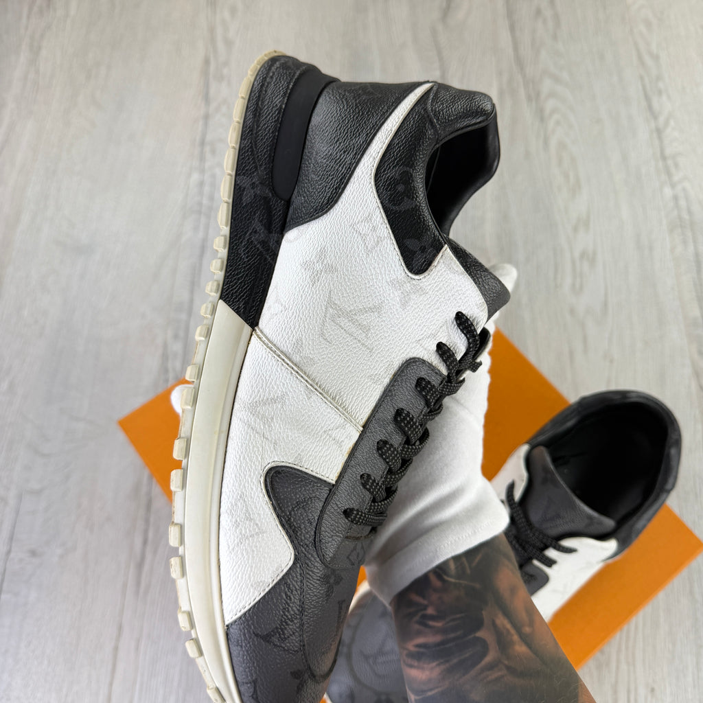 Louis Vuitton Men’s Monogram Black White Grey Run Away Trainers - Uk 9
