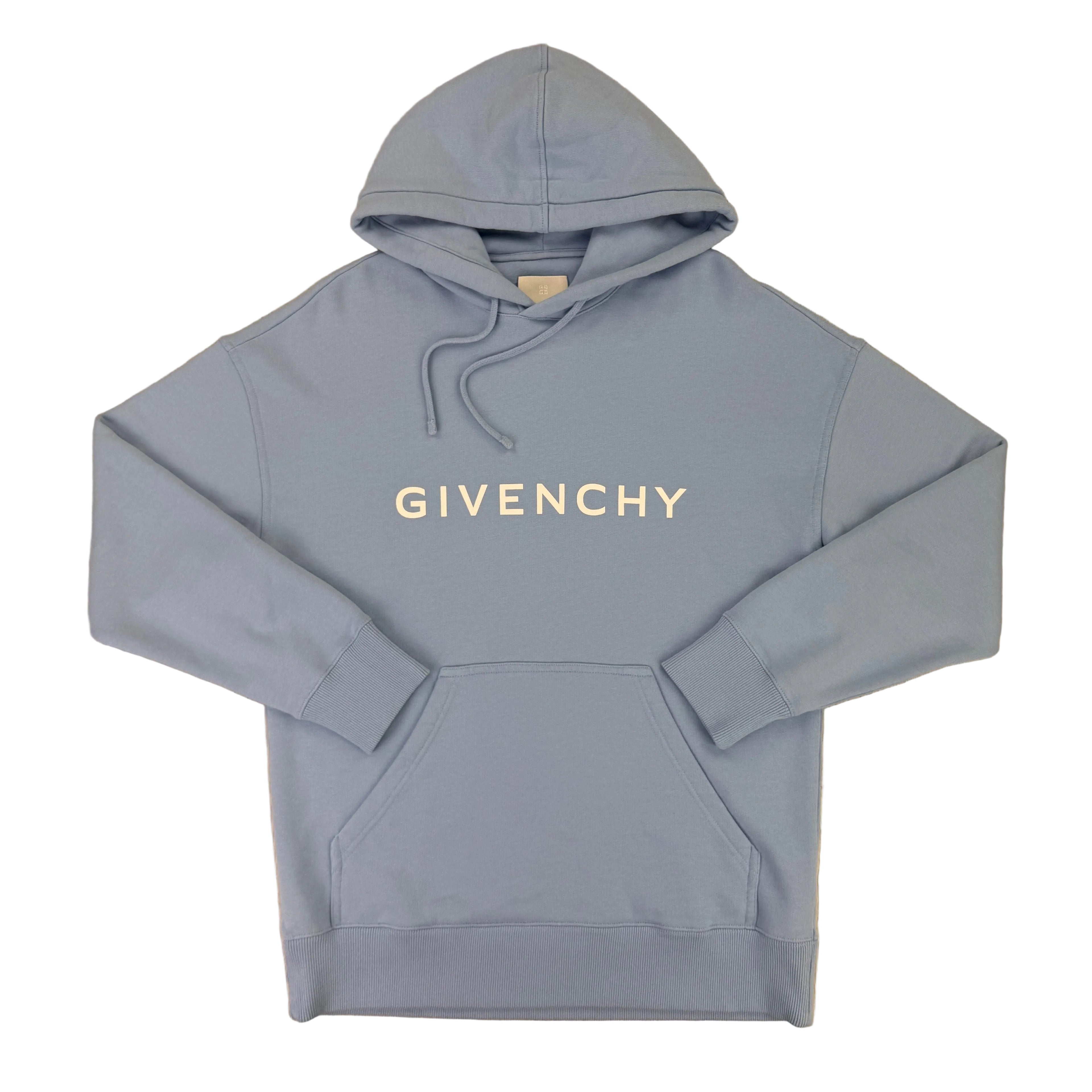 Givenchy Men’s Blue Pullover Hoodie - Small (Fit Medium)