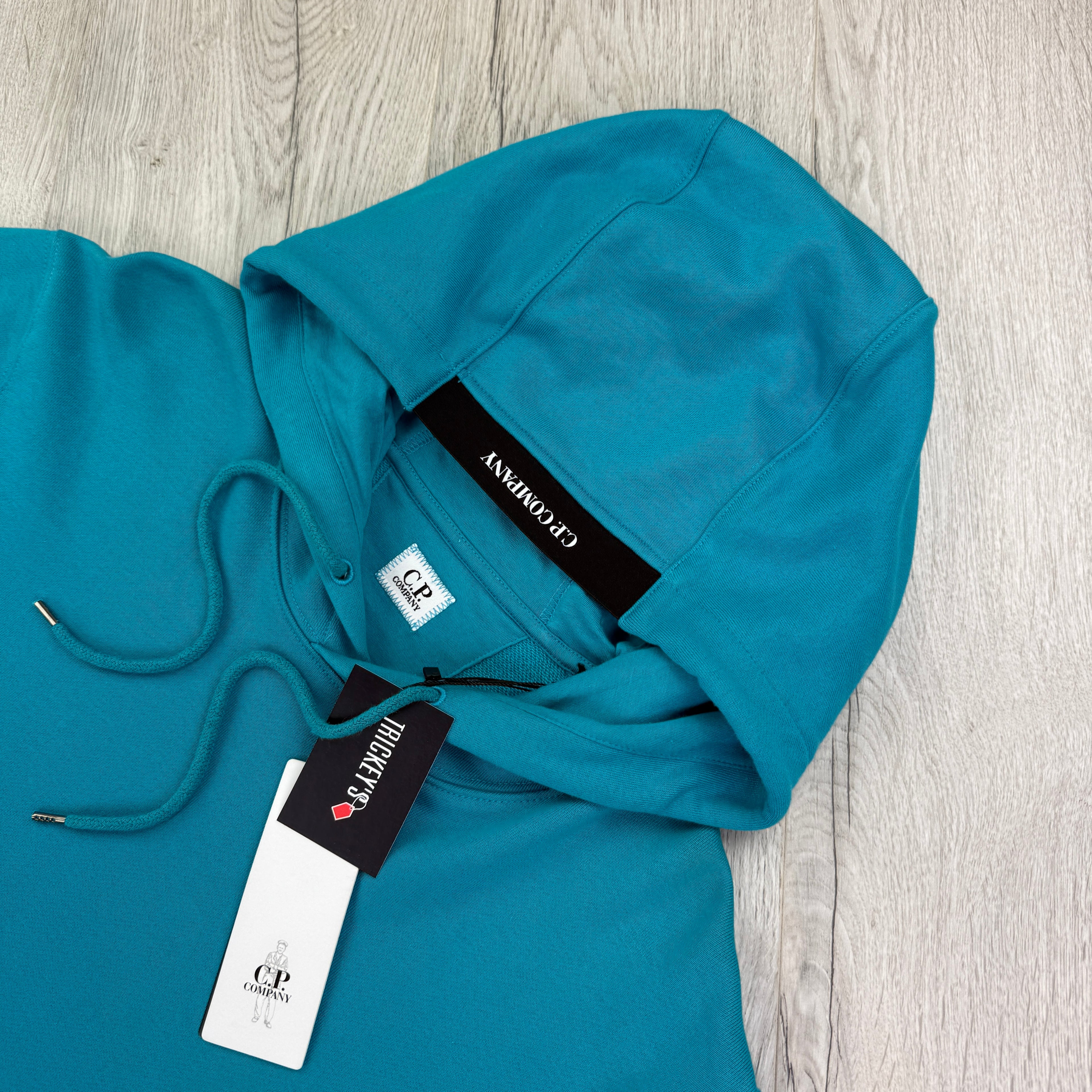 Cp Company Men’s Turquoise Pullover Hoodie - XL