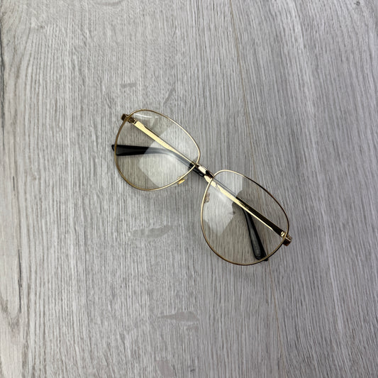 Gucci Men’s Gold Clear Frames