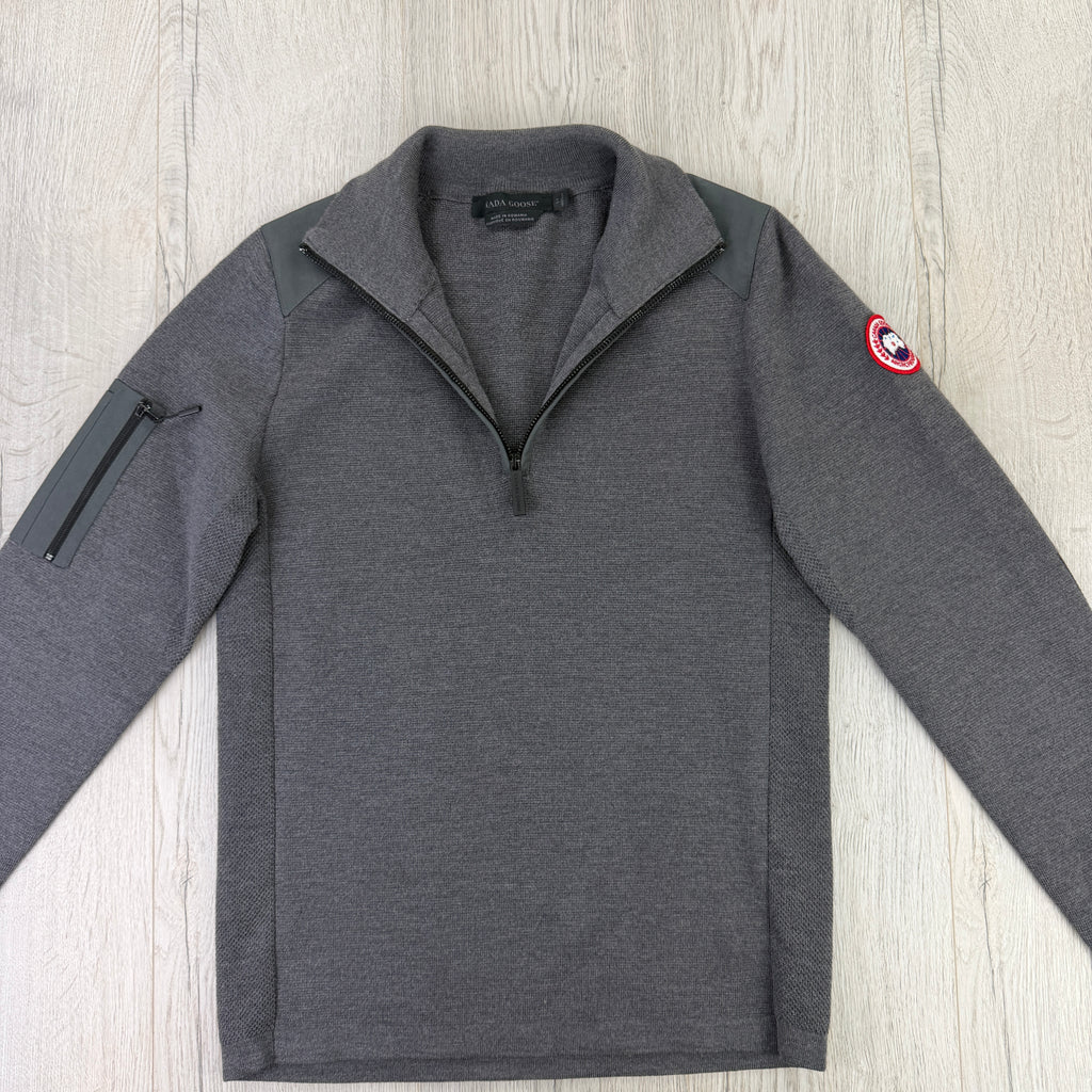 Canada Goose Men’s Grey 1/4 Zip Jumper - Small