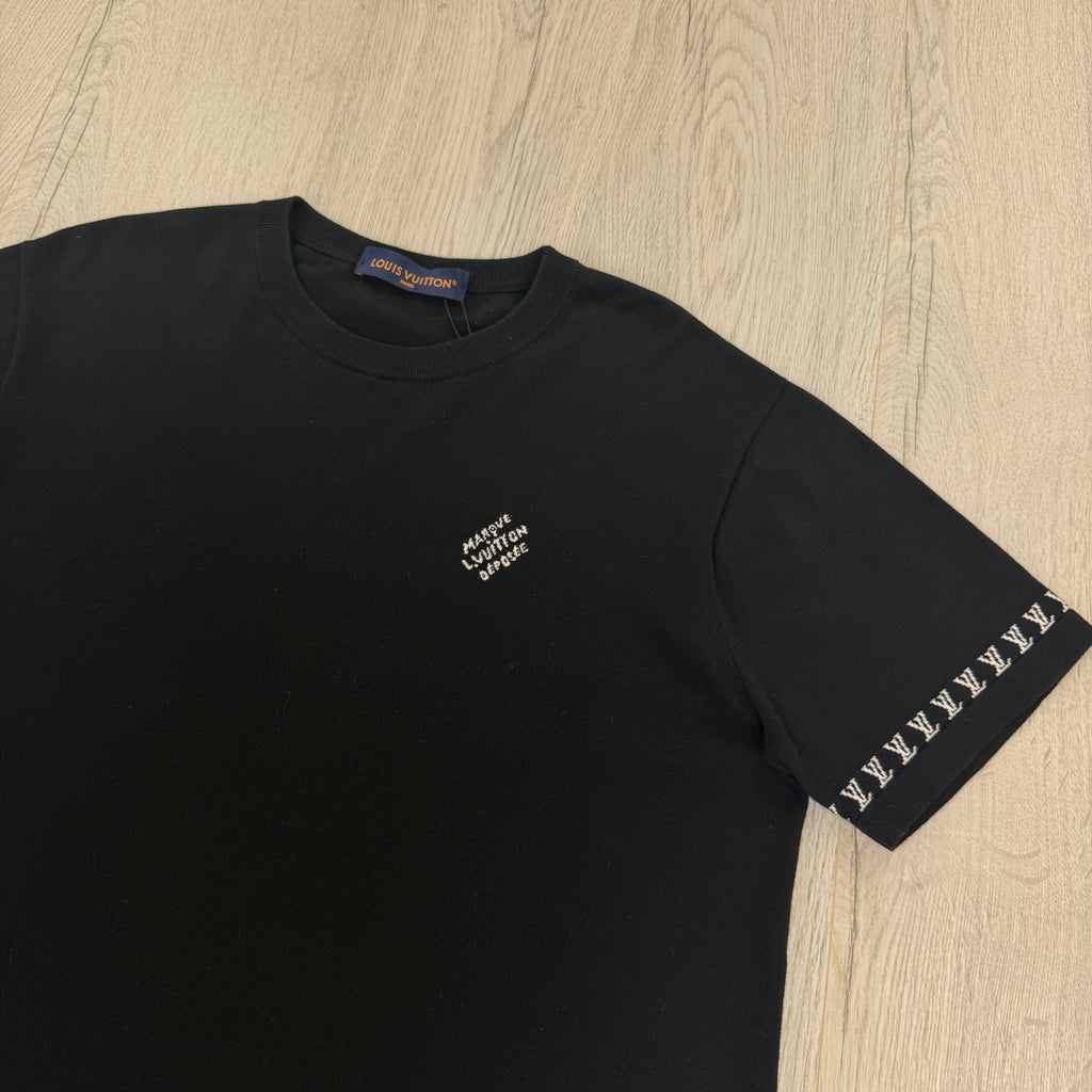 Louis Vuitton Men’s Black Cotton T-shirt - Large