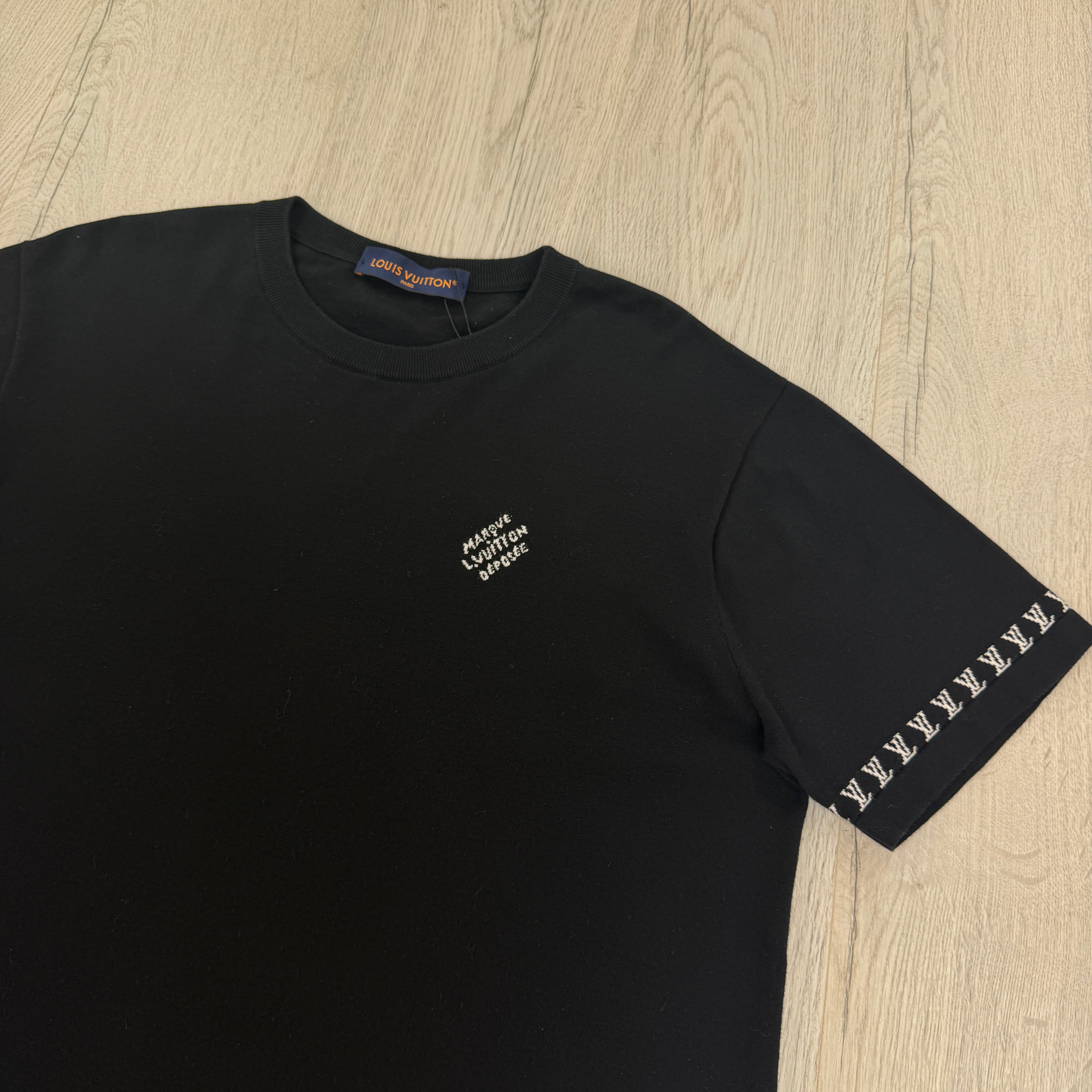 Louis Vuitton Men’s Black Cotton T-shirt - Large