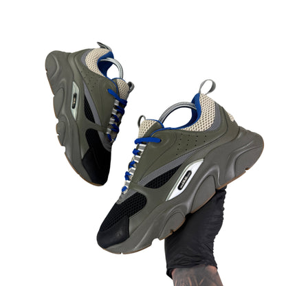 Dior B22 Men’s Khaki & Blue Trainers - 41 (Fit Uk 7)