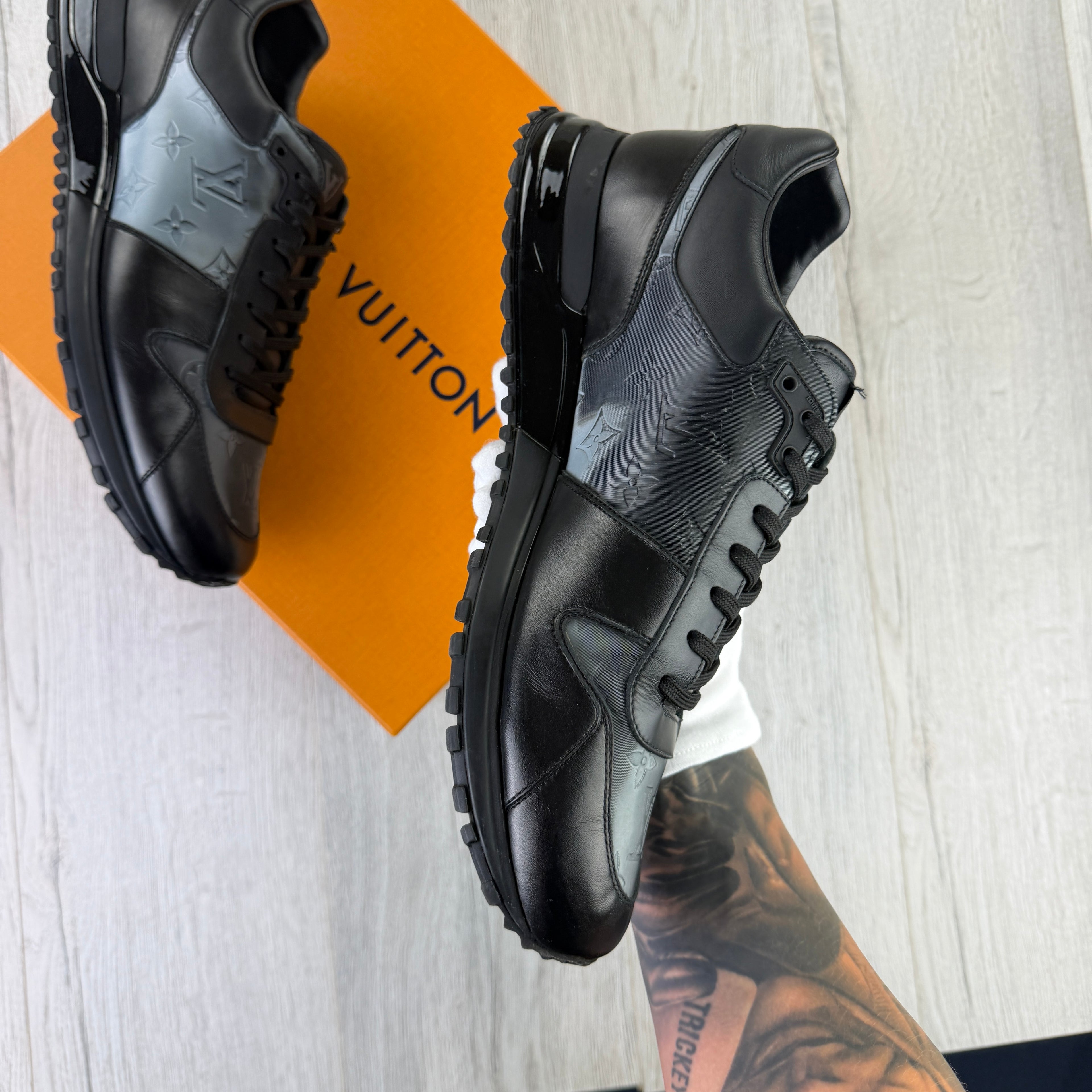 Louis Vuitton Men’s Black Run Away Trainers - Uk 9.5 (Fit 10)