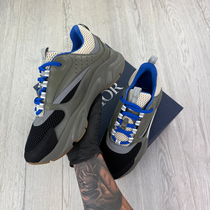 Dior B22 Men’s Khaki & Blue Trainers - 42 (Fit Uk 7.5)