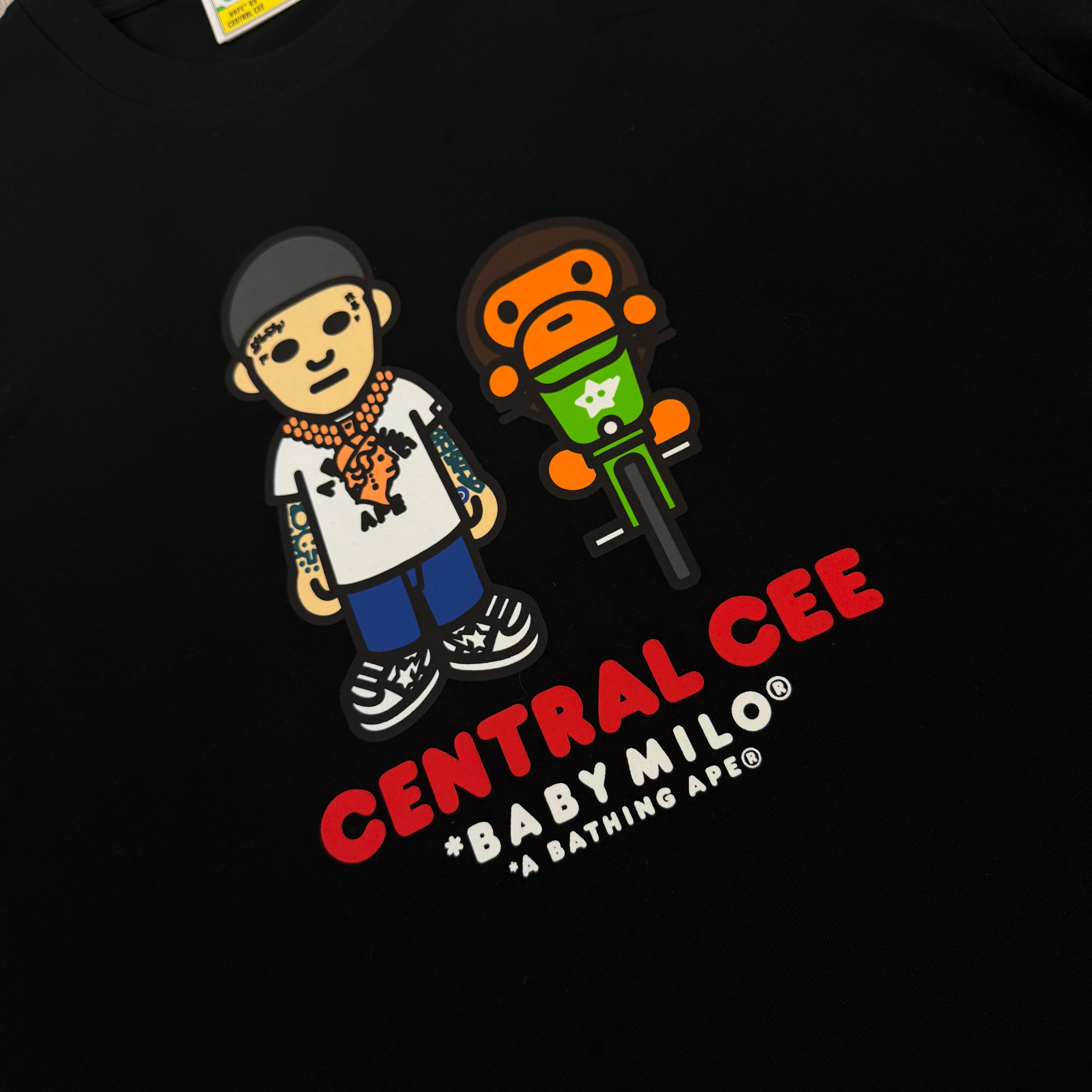 Bape x Central Cee Men’s Black T-shirt  - Medium