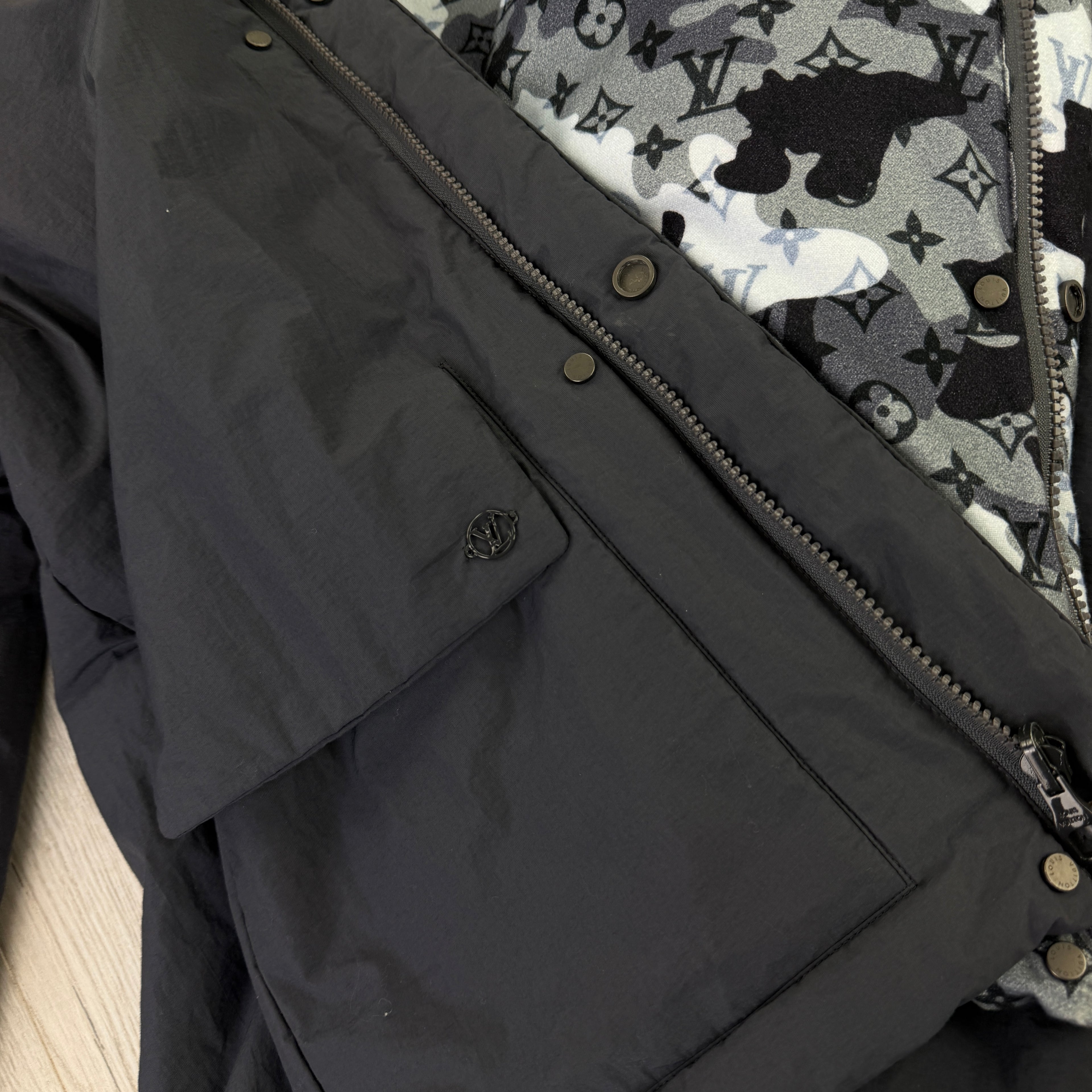 Louis Vuitton Men’s Monogram Reversible Camo Bomber Jacket - 50 (M/L)