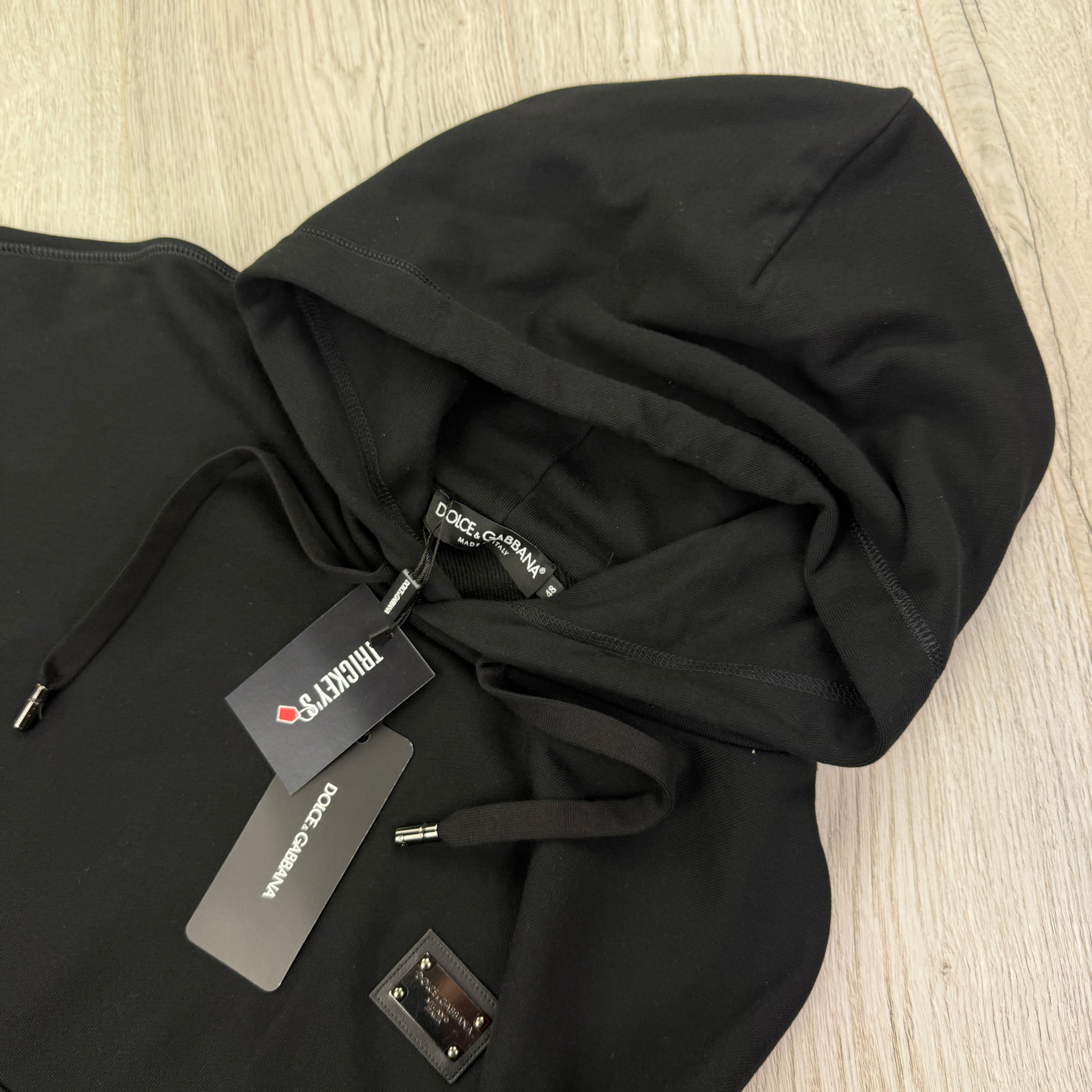 Dolce & Gabbana Men's Pullover Black Hoodie – Trickey.store