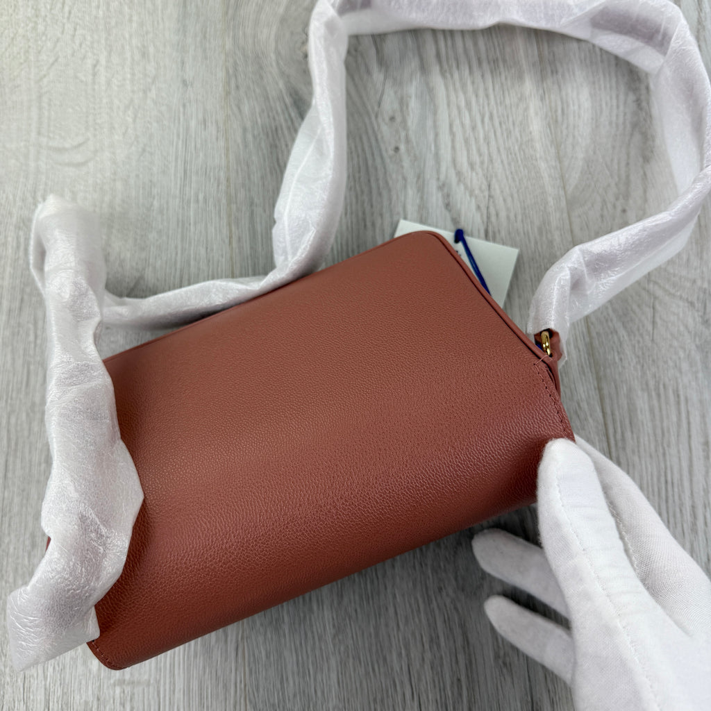 Burberry Women’s 'New Hampshire' Leather Shoulder Bag Dark Rosewood Pink