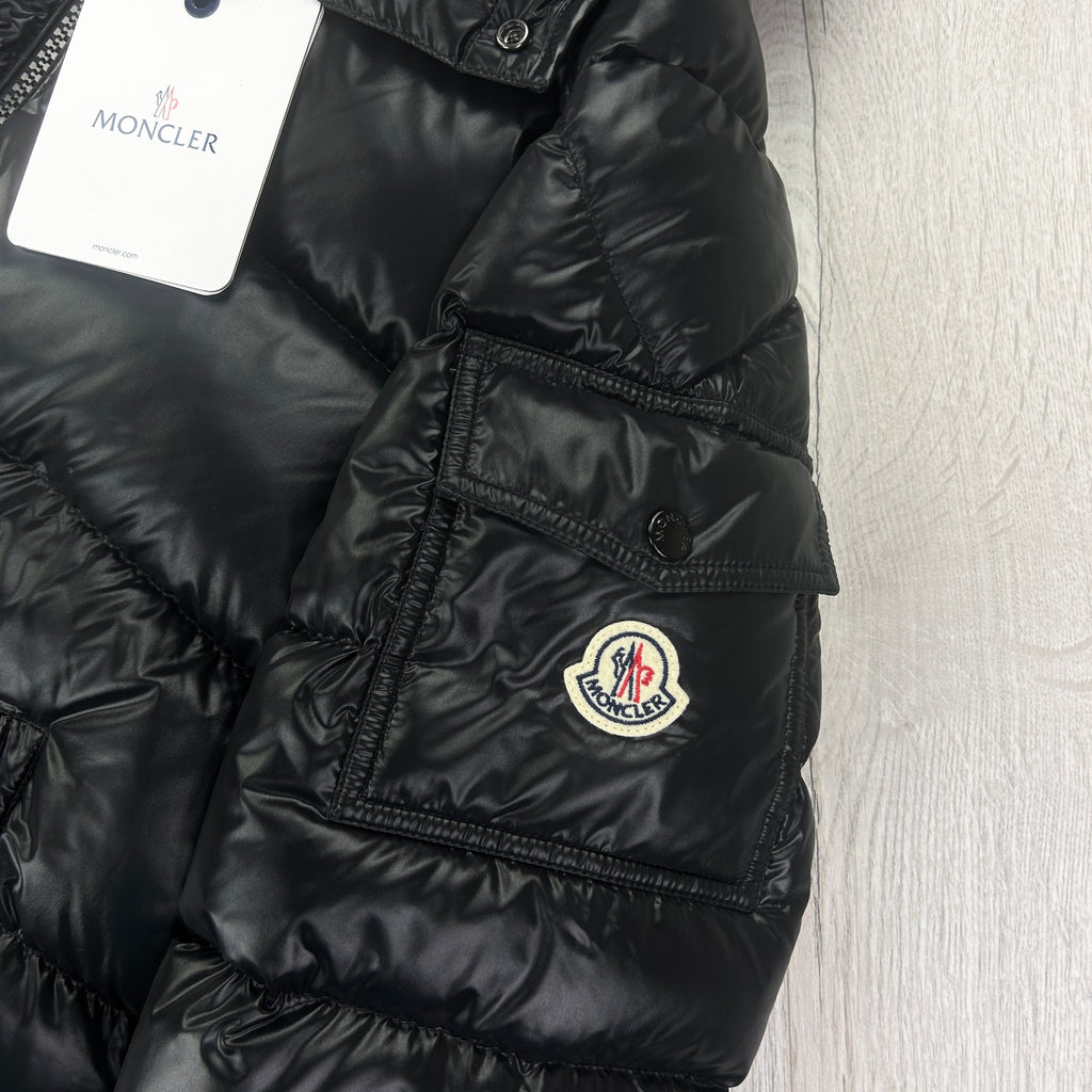 Moncler Men’s Maya Black Zip-up Down Jacket
