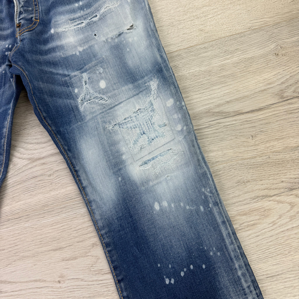 Dsquared2 Men’s Blue Distressed Cool Guy Jeans - 46 (Uk 30)