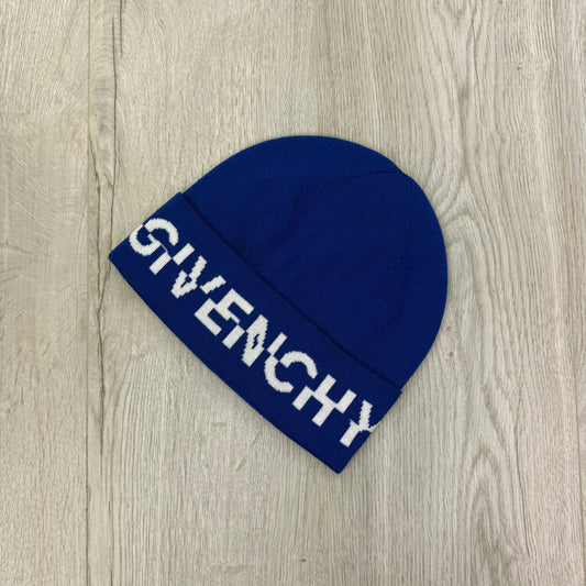 Givenchy Men’s Royal Blue Wool Beanie